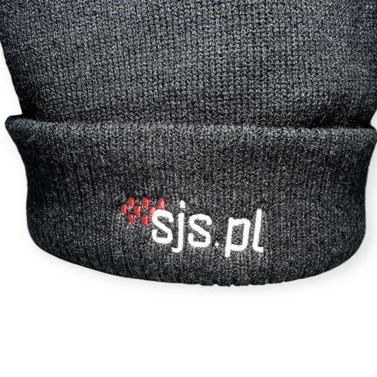 czapka logo sjs czarna