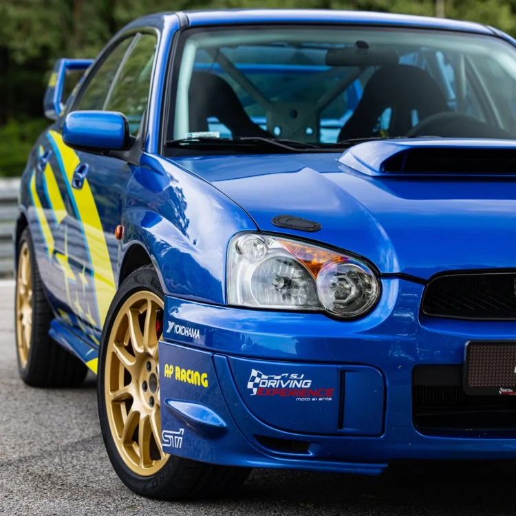 Rajdowe Subaru Impreza STI gr.N przejazdy na torze wyscigowym